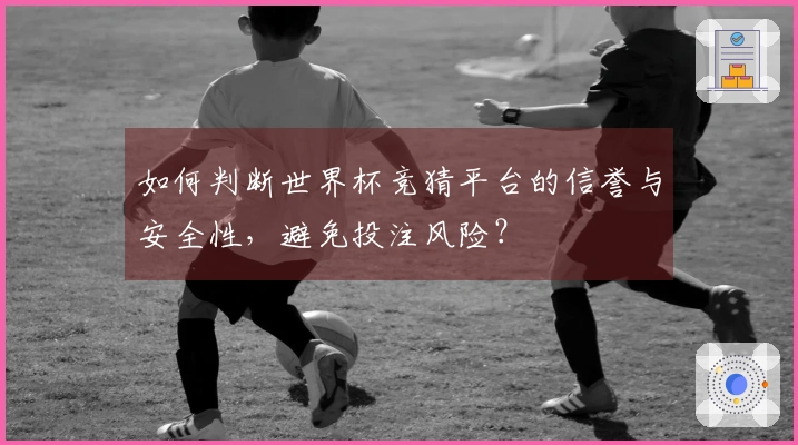 如何判断世界杯竞猜平台的信誉与安全性，避免投注风险？