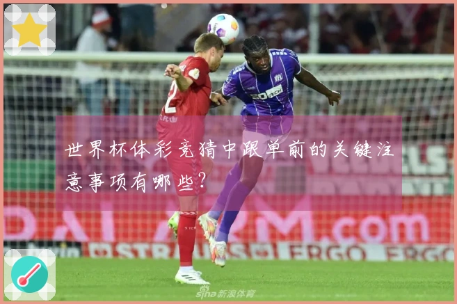 世界杯体彩竞猜中跟单前的关键注意事项有哪些？